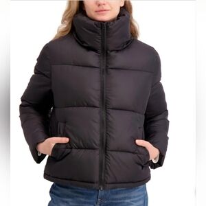 NWOT Hudson Black Short Puffer Jacket Size L